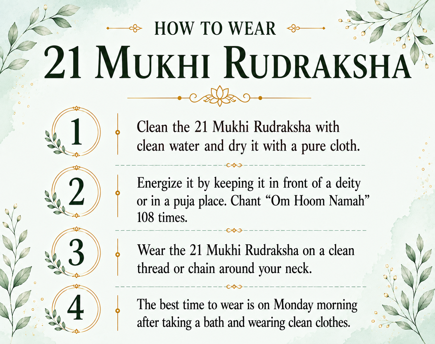 21 Mukhi Rudraksha (Nepal Origin)